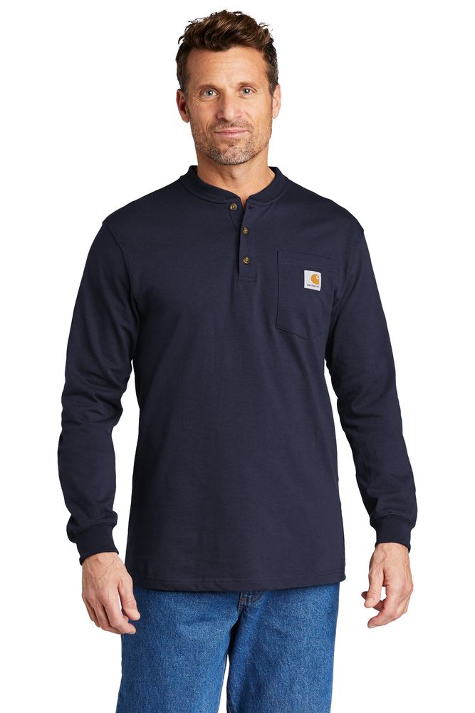 Carhartt Long Sleeve Henley T-Shirt CTK128 primary image