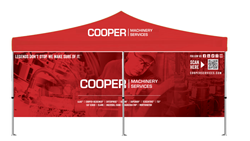 Image of 10' x 20' Premium Hex Aluminum Frame Event Tent with Rear Wall (TCT32200)