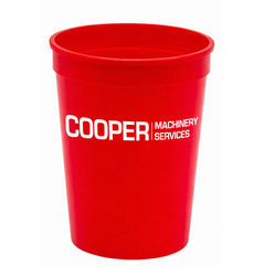 Image of 12 oz. Smooth Plastic Stadium Cup (Case of 100). S12C