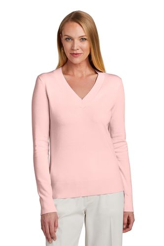 Brooks Brothers® Womens Cotton Stretch V-Neck Sweater image thumbnail