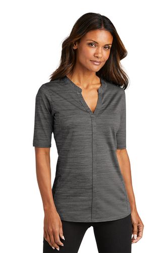 Port Authority ® Women's Stretch Heather Open Neck Top image thumbnail