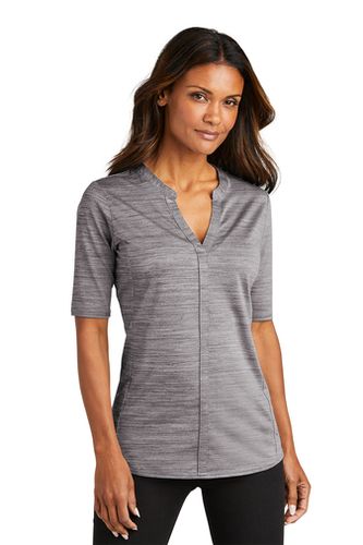 Port Authority ® Women's Stretch Heather Open Neck Top image thumbnail