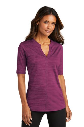 Port Authority ® Women's Stretch Heather Open Neck Top image thumbnail