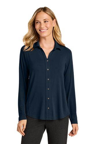 Port Authority® Women’s Luxe Knit Button Tunic image thumbnail