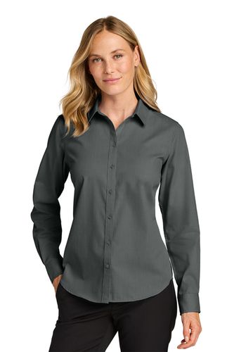 Port Authority® Women’s Long Sleeve Nailhead Easy Care Shirt image thumbnail