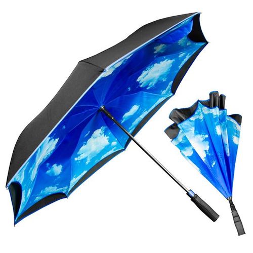 48" Arc Blue Skies Inverted Umbrella image thumbnail