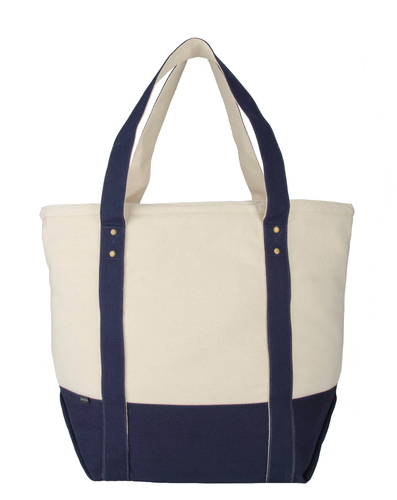 Seaside Zippered Cotton Tote image thumbnail
