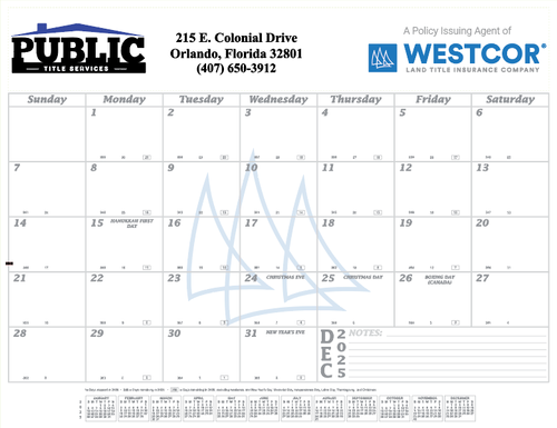 Westcor Co-Branded 2026 Desk Pad Calendar  image thumbnail