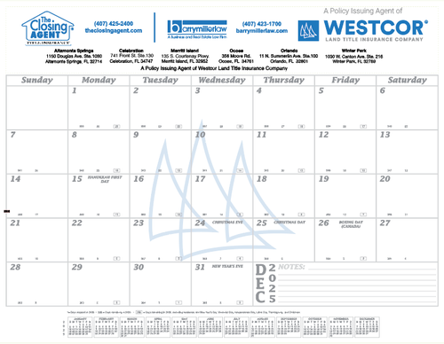 Westcor Co-Branded 2026 Desk Pad Calendar  image thumbnail