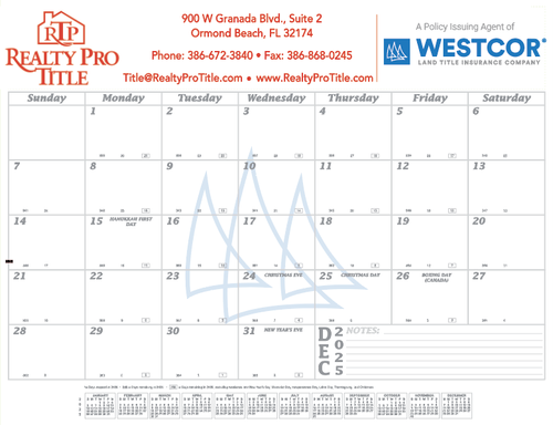 Westcor Co-Branded 2026 Desk Pad Calendar  image thumbnail