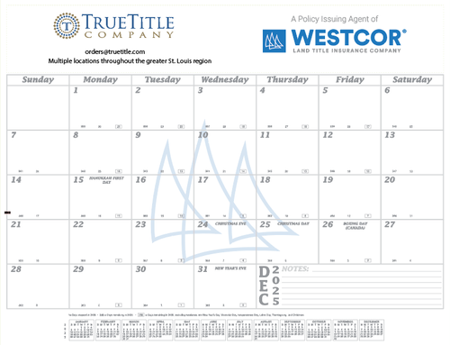 Westcor Co-Branded 2026 Desk Pad Calendar  image thumbnail