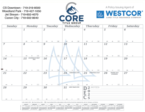 Westcor Co-Branded 2026 Desk Pad Calendar  image thumbnail