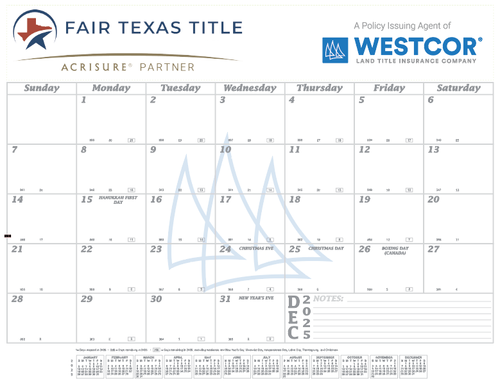 Westcor Co-Branded 2026 Desk Pad Calendar  image thumbnail