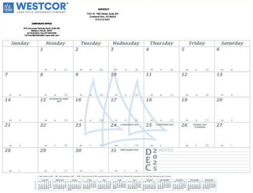 Westcor Regional Office 2026 Branded Desk Pad Calendar image thumbnail