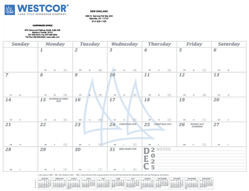 Westcor Regional Office 2026 Branded Desk Pad Calendar image thumbnail