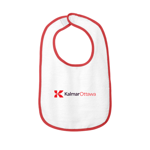 Infant Contrast Trim Terry Bib image thumbnail