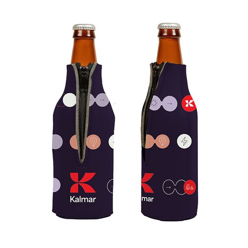 Zippered Neoprene Bottle Cooler image thumbnail