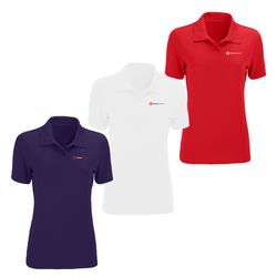 Image of Ladies Omega Solid Mesh Tech Polo