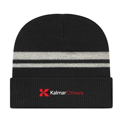 Black Reflective Cuffed Beanie  image thumbnail