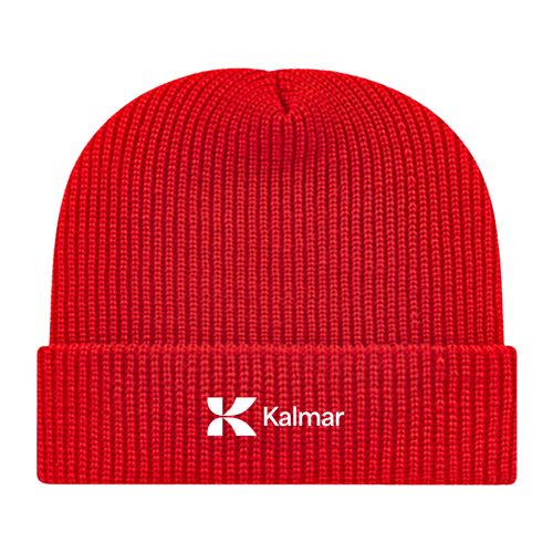 Red Ribbed Cuffed Beanie image thumbnail