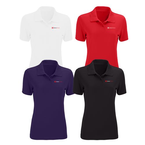 Ladies Omega Solid Mesh Tech Polo image thumbnail