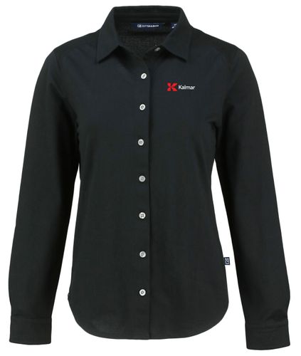 Cutter & Buck Advantage Tri-Blend Eco Soft Pique Long Sleeve Knitted Women’s Button Up  image thumbnail