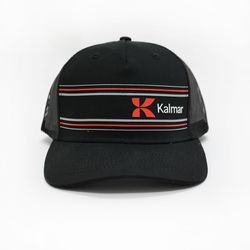 Image of Black Double Stripe Hat 