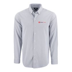 Image of Cutter & Buck Men's Recycled Pinstripe Dress Shirt