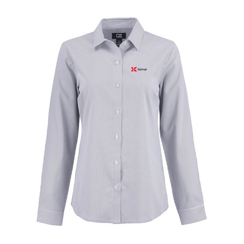 Cutter & Buck Women's Recycled Pinstripe Dress Shirt  image thumbnail