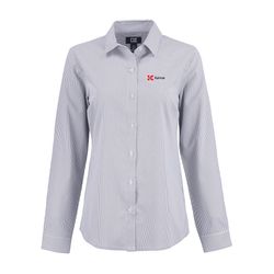 Image of Cutter & Buck Women's Recycled Pinstripe Dress Shirt 