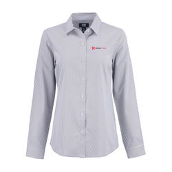 Image of Cutter & Buck Women's Recycled Pinstripe Dress Shirt