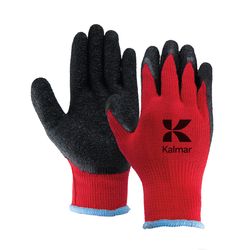 Image of Red Palm Dipped Gloves