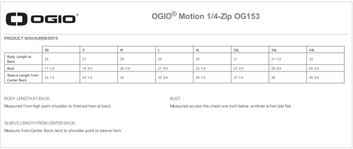 OGIO Motion 1/4 Zip image thumbnail