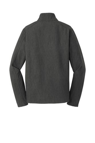 Unisex- Port Authority Core Soft Shell Jacket-Black Charcoal Heather image thumbnail