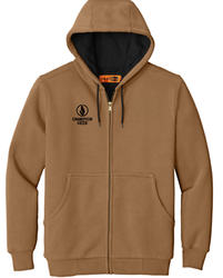 Image of Unisex- CornerStone® Heavyweight Hooded Jacket w/Thermal Lining-Duck Brown