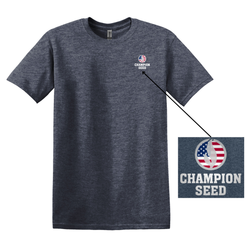 Gildan Adult Softstyle T-Shirt - Heather Navy image thumbnail