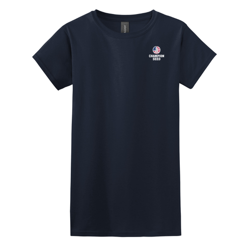 Gildan Ladies' Softstyle T-Shirt - Navy  image thumbnail