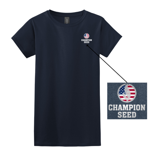 Gildan Ladies' Softstyle T-Shirt - Navy  image thumbnail