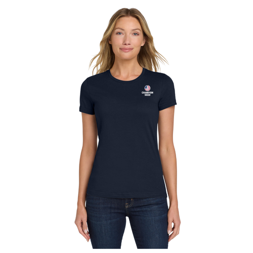 Gildan Ladies' Softstyle T-Shirt - Navy  image thumbnail