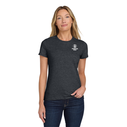 Gildan Ladies' Softstyle T-Shirt - Dark Heather  image thumbnail