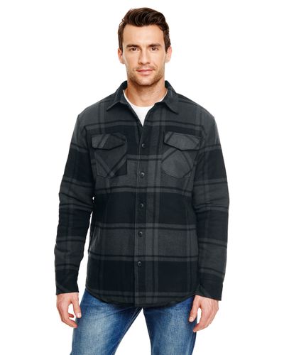 Burnside Adult Quilted Flannel Jacket  image thumbnail