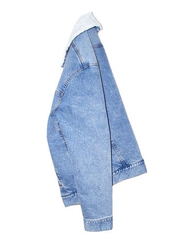 Threadfast Apparel's Unisex Sherpa-Lined Denim Jacket - ON DEMAND image thumbnail
