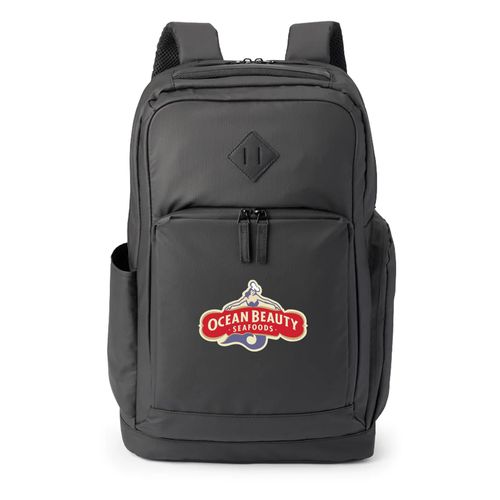 15" Computer/Laptop Water-Resistant Backpack with Trolley Strap image thumbnail