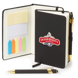 Image of Jotter with Sticky Notes and Stylus Pen