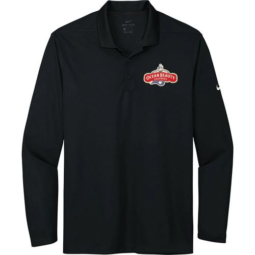 Nike® Men's Dri-FIT™ Micro Piqué Long-Sleeved Performance Polo image thumbnail