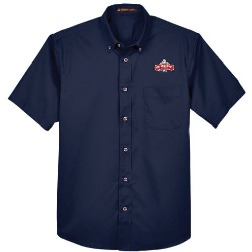 Harriton® Easy Blend™ Men's Short-Sleeve Twill Shirt  image thumbnail