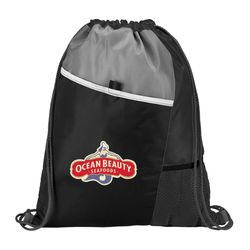 Image of Drawstring Backpack with Reflective Strip