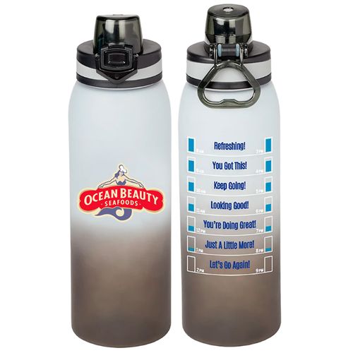 Ombre Tritan™ Water Bottle with Hydration Design- 32-Oz.  image thumbnail