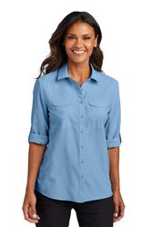 Image of Port Authority Ladies Long Sleeve UV Daybreak Shirt LW960