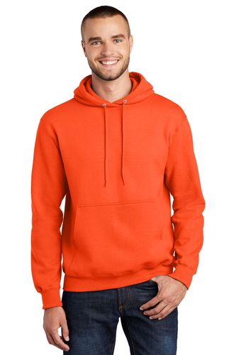 Safety Orange - Port & Company® Tall Essential Fleece Pullover Hooded Sweatshirt. PC90HT image thumbnail